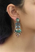 Earrings Ayala Bar Woman Emerald Reflection in Metal Alloy Cristallo R2329 - R2329